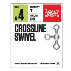 Вертлюги трехсторонние Lucky John Pro Series Crossline Swivel 012 10шт.