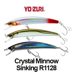 Yo-Zuri Crystal Minnow Sinking R1128