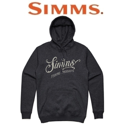 Simms Lager Script Hoody Charcoal Heather