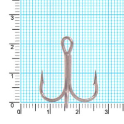 Крючок тройник Kaida CRANE Treble HookTeflonTreated H332 #4 28шт