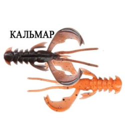 Силиконовая приманка Crazy Fish Nimble 2" 50-50-8d-6-F кальмар цв. orange coffee (апельсиновый кофе)