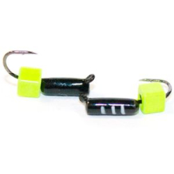 Мормышка Столбик №2 (бч)+ куб лат лимон(0,63)