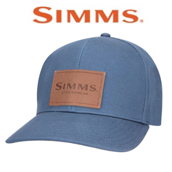 Simms Leather Patch Cap, Dark Moon