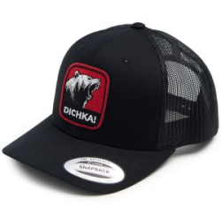 Кепка с сеткой 6P Volga Baits Dichka! Roar #Black/Black&Red