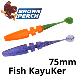 Brown Perch Fish KayuKer 75mm