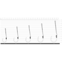 Крючок-ассист BKK SF REEFMASTER NP - Long Bright Tin #4/0 (3шт)