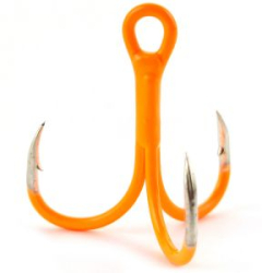 Крючок тройной Flagman Treble hook F41 Orange №4 5шт