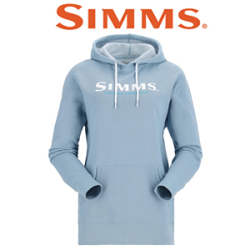 Simms Women's Logo Hoody, Cornflower Heather