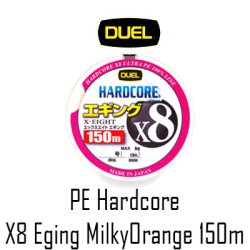 Duel PE Hardcore X8 Eging MilkyOrange 150m 