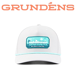Grundens Skiffscript Vented Hat, Silver