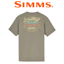 Simms Neon Draft T-Shirt, Army Green