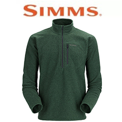 Simms Rivershed Sweater Quarter Zip '20, Forest