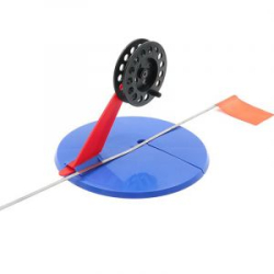 Жерлица с угловой пластиковой стойкой d-195 мм, катушка 75 мм, ПП пластик