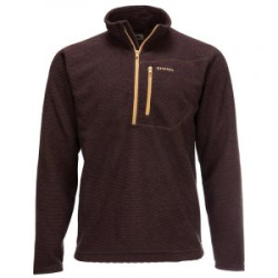 Пуловер Simms Rivershed Sweater Quarter Zip '20, Mahogany, XXL
