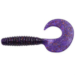 Силиконовая приманка Yaman Pro Spiral 5" цвет #08 - Violet (уп.5 шт)