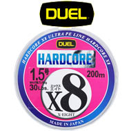 Duel PE Hardcore X8 5Color 200m 