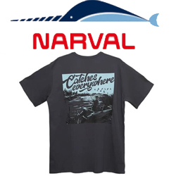 Narval Fishing T-shirt Catches Everywhere Graphite