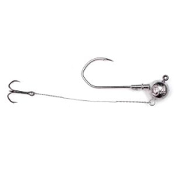 Джиг-головка Fishgames "Коготь" 5/0 со стингером 70 мм. тройник "Барбариан" - 34 гр