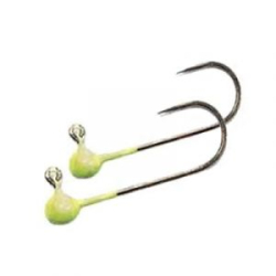 Джиг-головка Trout Zone на крючке Kumho BN №4 (Безбородый) 0,85г в уп 5шт шартрез