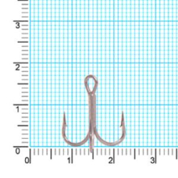 Крючок тройник Kaida CRANE Treble HookTeflonTreated H331 #8 26шт