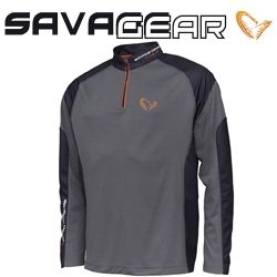 Savage Gear Tournament Shirt 1/2 Zip Sedona Grey