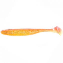 Силиконовая приманка Jackall Rhythm Wave 5,8" (4 шт.) цв. orange clear gold