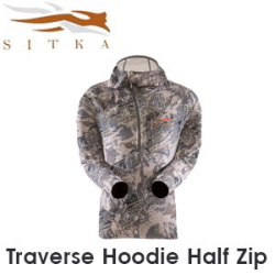 Sitka Traverse Hoodie Half Zip Optifade Open Country