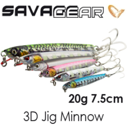 Savage Gear 3D Jig Minnow 7.5см, 20гр