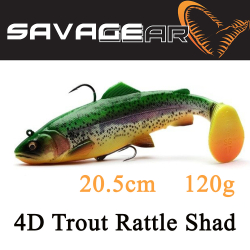 Savage Gear 4D Trout Rattle Shad 20.5cm 120g MS