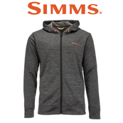 Simms Challenger Hoody - Full Zip '21, Carbon Heather