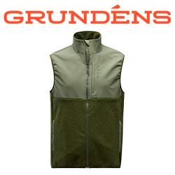 Grundens Bering Fleece Pro Vest, Deep Lichen Green/Deep Depths