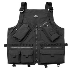 Жилет разгрузочный Hearty Rise Fishing Vest HE-9016, черный, M
