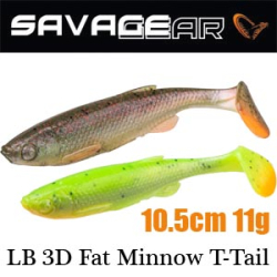 Savagear LB 3D Fat Minnow T-Tail 10.5 11g 72шт.