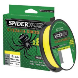 Леска плетеная Spiderwire Stealth Smooth 8 Yellow Braid 150m 0,07мм 6,0кг (1515615)