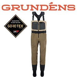 Grundens Boundary Zip Stockingfoot Wader, Stone/Otter