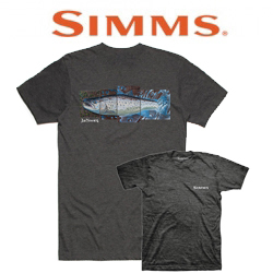 Simms DeYoung Seatrout T-Shirt Charcoal Heather