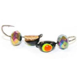 Мормышка Жучок №2 (чм)+ диско хамелеон(0,4)