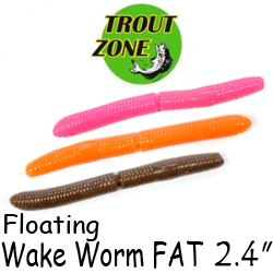 Trout Zone Wake Worm FAT 2,4"