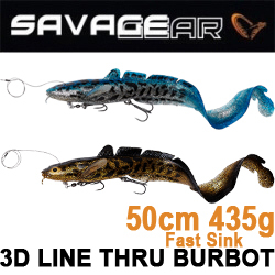 Savage Gear 3D Line Thru Burbot 50cm 435g Fast Sinking