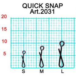 Застежка Fish Season Quick Snap, 9 мм, №M (4 кг), (упак. 10 шт)