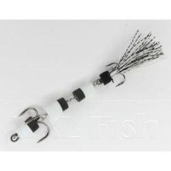 Приманка Мандула "Флажок" XXL Fish Модель 25 цв. БелыйЧерный