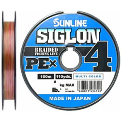 Плетенный шнур Sunline Siglon PEx4 100m #1.5 0.209mm 25lb 11kg