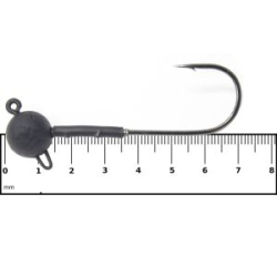 Призëр Джиг-головка на крючке BKK № 8.0 120* с дополнительной нижней петлей Черная 24г.