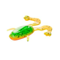 Силиконовая приманка Лягушка Helios Crazy Frog 3,55"/9,0 см Pepper Green & Orange 4шт. (N-23-018) Nisus