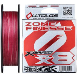 Леска плетеная YGK X-Braid Olltolos PE WX8 Zone Finesse 100m #1