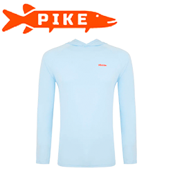 Pike Sunshield Hoodie Print Sky Blue