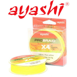 Ayashi Pro Braid-X4 Fluo Yellow 100м