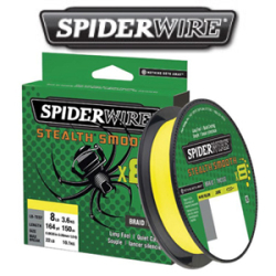 Spiderwire Stealth Smooth 8 Yellow Braid 150m New