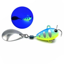 Тейл-спиннер UF Studio Hurricane 35g цв. Blue Chart