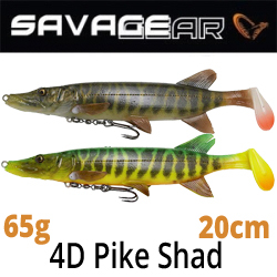 Savage Gear 4D Pike Shad 20cm 65g